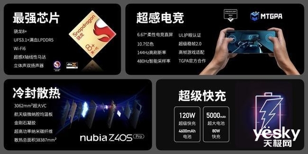 努比亚Z40S Pro正式开售，3399元起，采用定制焦距镜头！